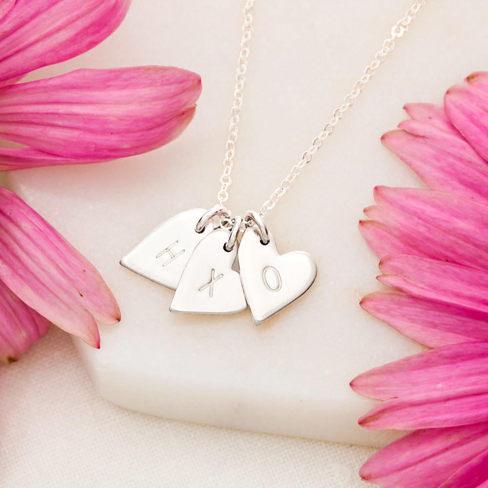 Stepmom Of The Bride Gift Necklace, To Stepmother From Step Daughter, Sweetest Hearts Necklace
