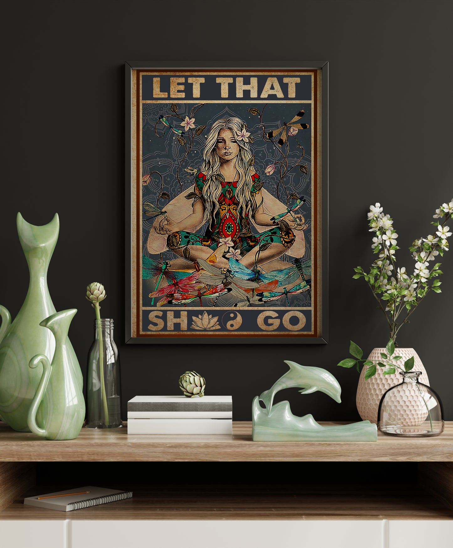 Let That Shit Go Yoga Poster