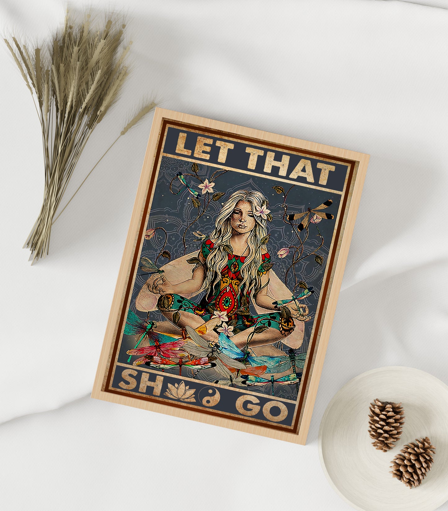 Let That Shit Go Yoga Poster