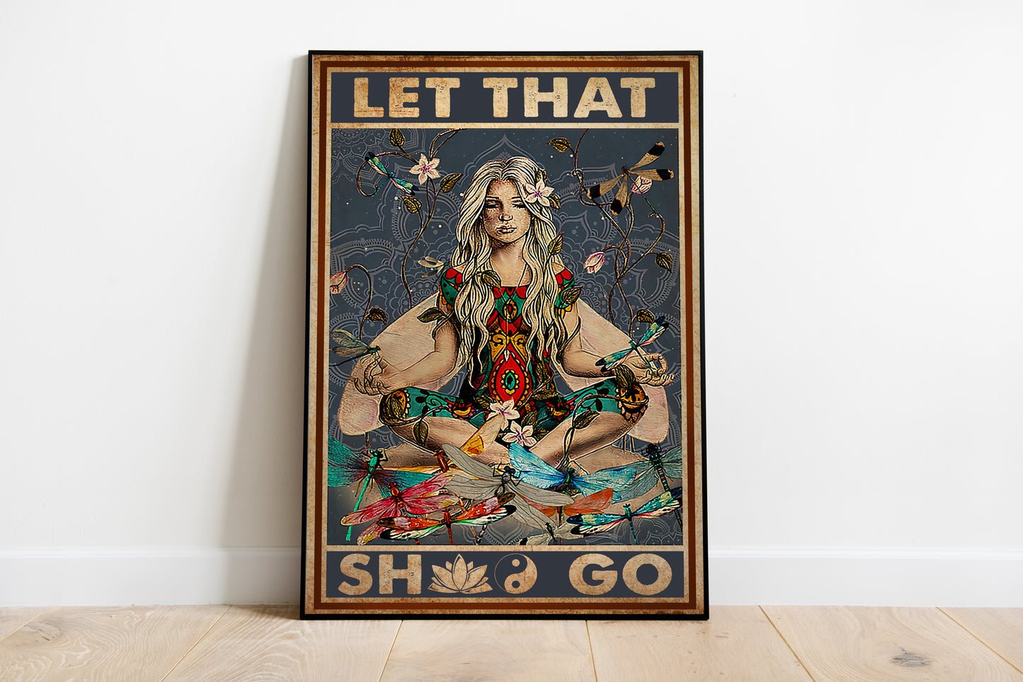 Let That Shit Go Yoga Poster