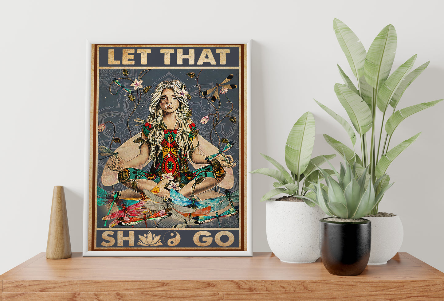 Let That Shit Go Yoga Poster