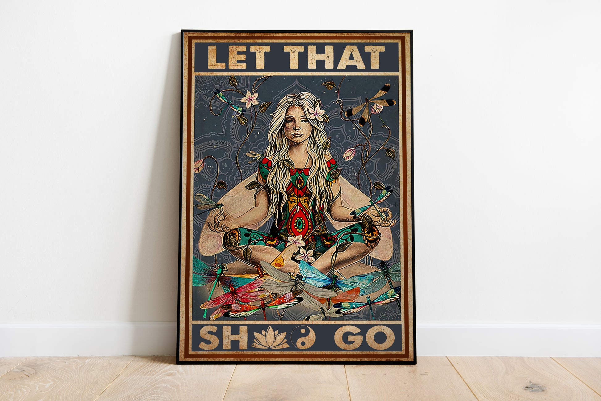 Let That Shit Go Yoga Poster